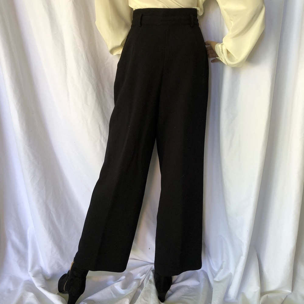 SOLD (DEPOP) VINTAGE Wool knit high waist pants - Picture 5 of 6